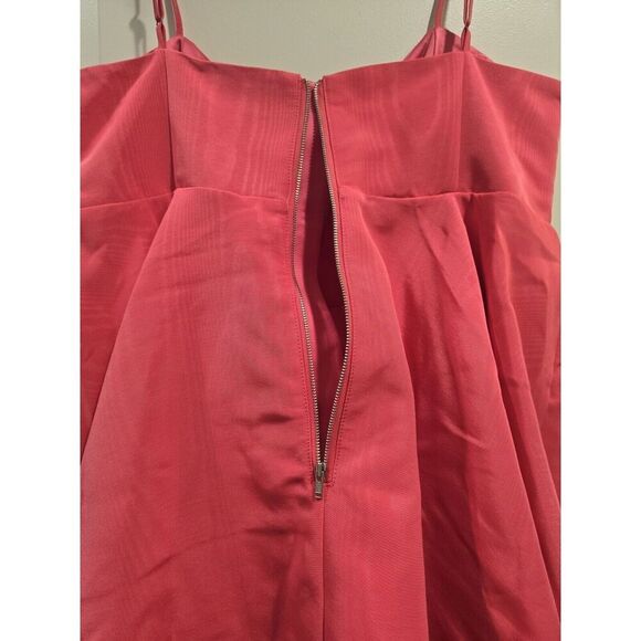 Bardot Annabelle Bow Plunge Neck Mini Dress Candy Pink Size 12 XXL MSRP $169 NWT - Picture 9 of 16